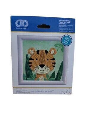 NEW Diamond Dotz Diamond Facet Beginner Art Kit - Woodland Tiger